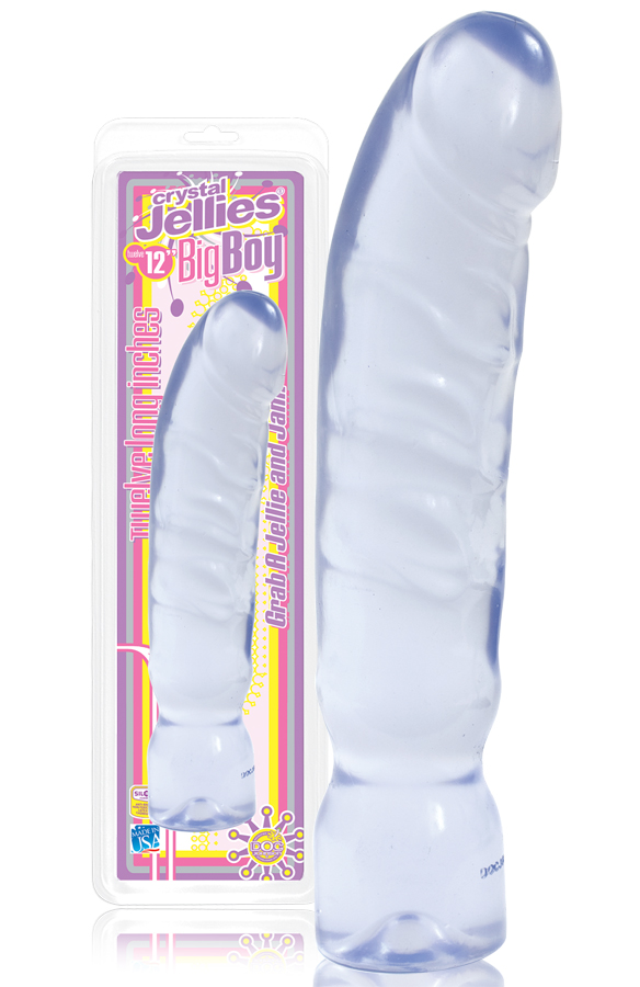 Crystal Jellies Big Boy Dong - Dildo di gel trasparente