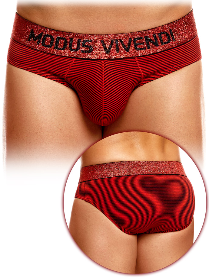 Modus Vivendi - Slip Exclusive - Rosso/Nero a strisce