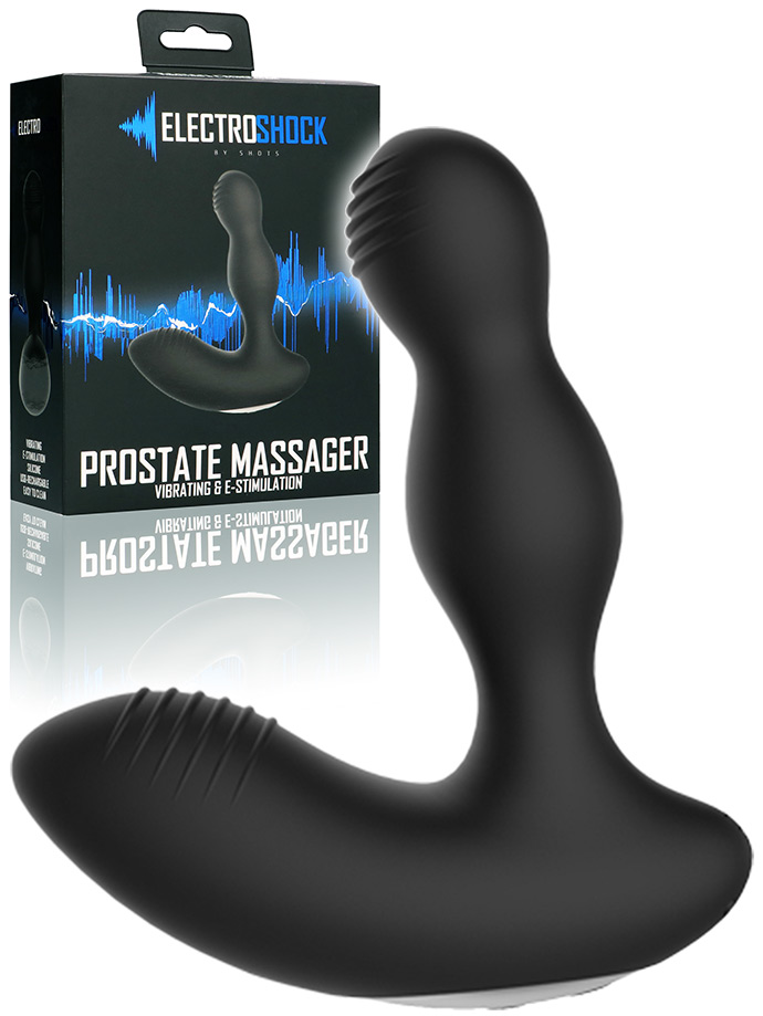 Electroshock - Elettro-massaggiatore prostata vibrante - nero