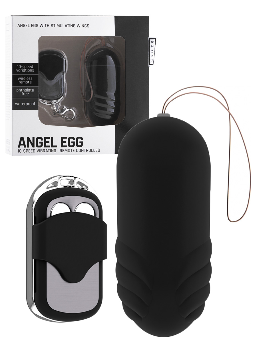 Angel Egg - Uovo vibrante telecomandato - nero