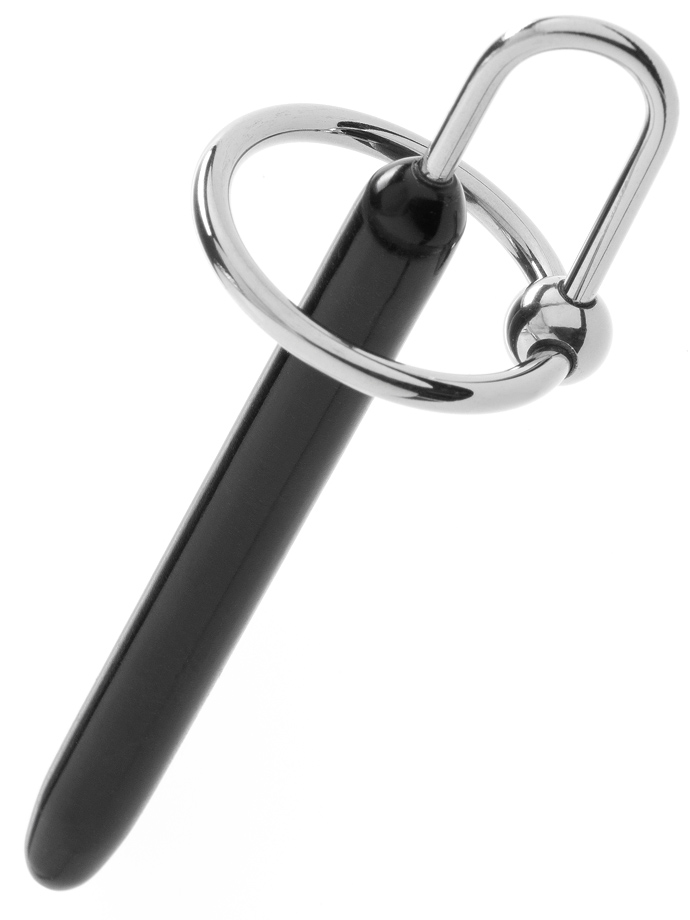 Black Snake - Plug uretale di teflon con anello