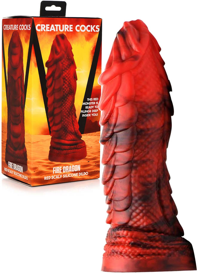 Creature Cocks - Fire Dragon Scaly - Dildo fantasy in silicone