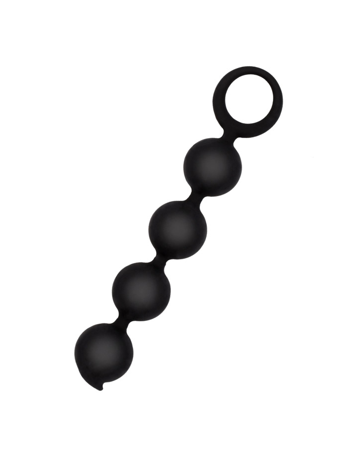 Anal Beads/Perle Anali Corte - Silicone - Nero