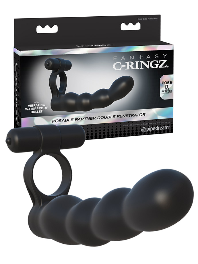 Fantasy C-Ringz - Anello fallico con dildo e motore vibrante