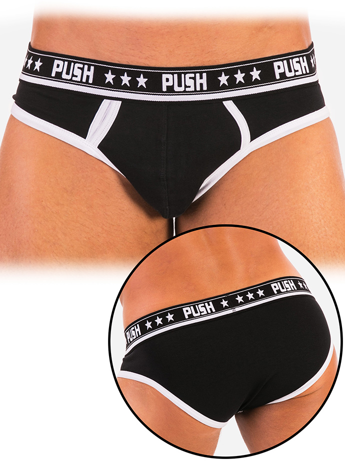 Push - Slip Premium in cotone - nero/bianco