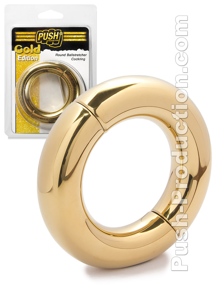 Push Gold Edition - Anello per testicoli rotondo - oro
