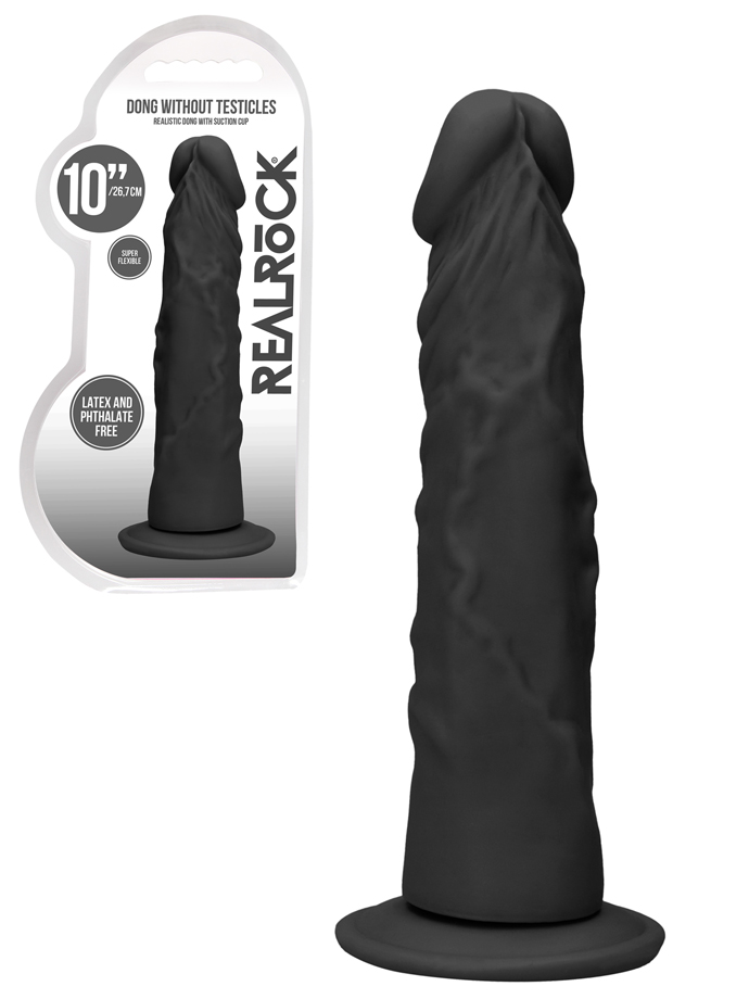 RealRock - Dildo realistico nero senza testicoli