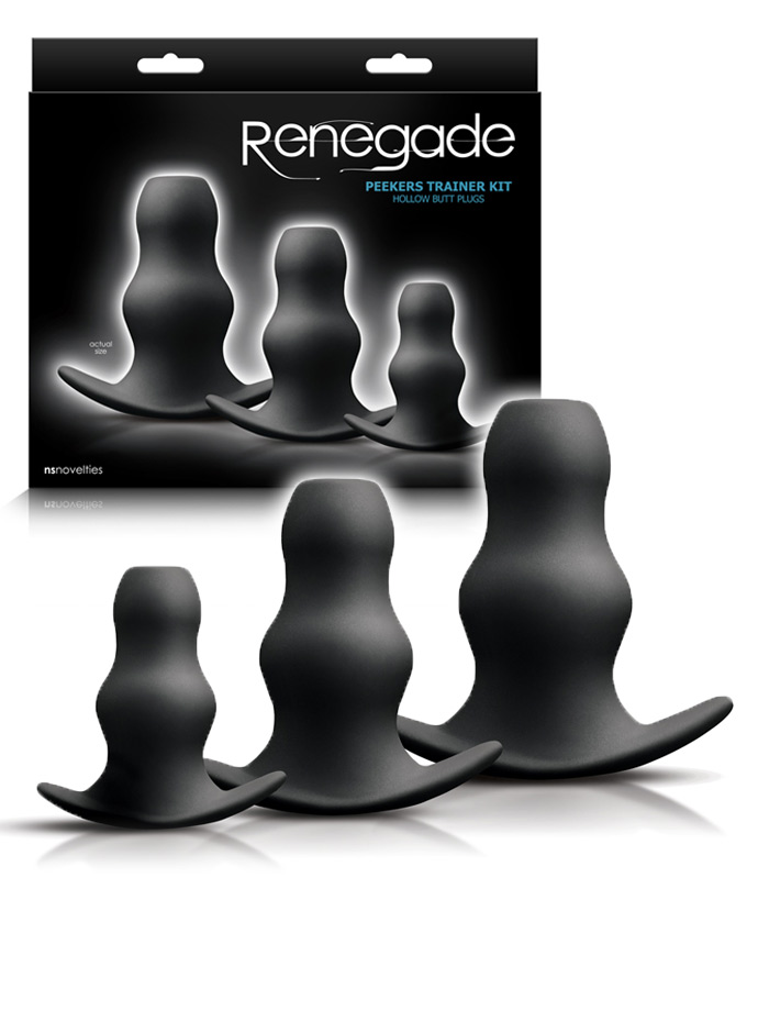 Renegade - Set di plug anali cavi Peekers (3x)