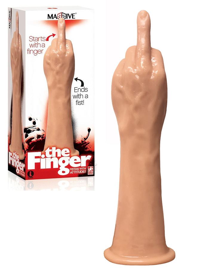 The Finger - Dildo per fisting - Mano con dito medio alzato