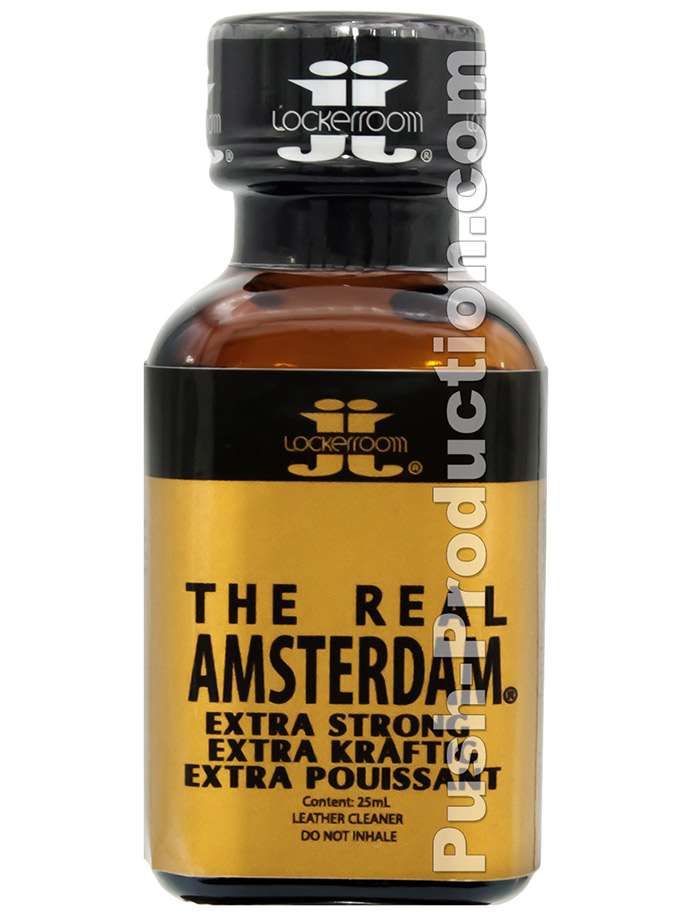 THE REAL AMSTERDAM EXTRA STRONG bottiglia grande quadrata