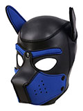 Puppy Play - Maschera da cagnolino - blu/nero